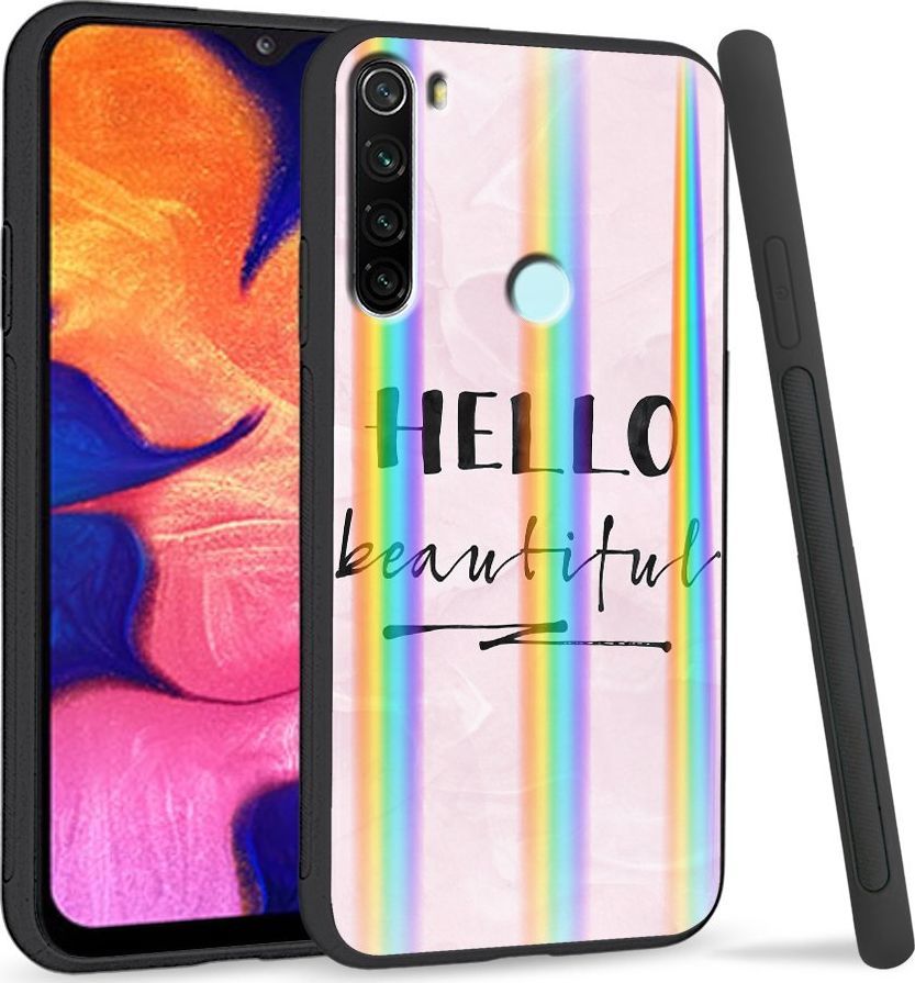 Super Fashion Etui Rainbow Series na Xiaomi Redmi Note 8 Hello Beautiful 1