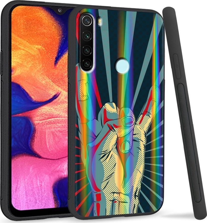 Super Fashion Etui Rainbow Series na Xiaomi Redmi Note 8 Evil Sign 1