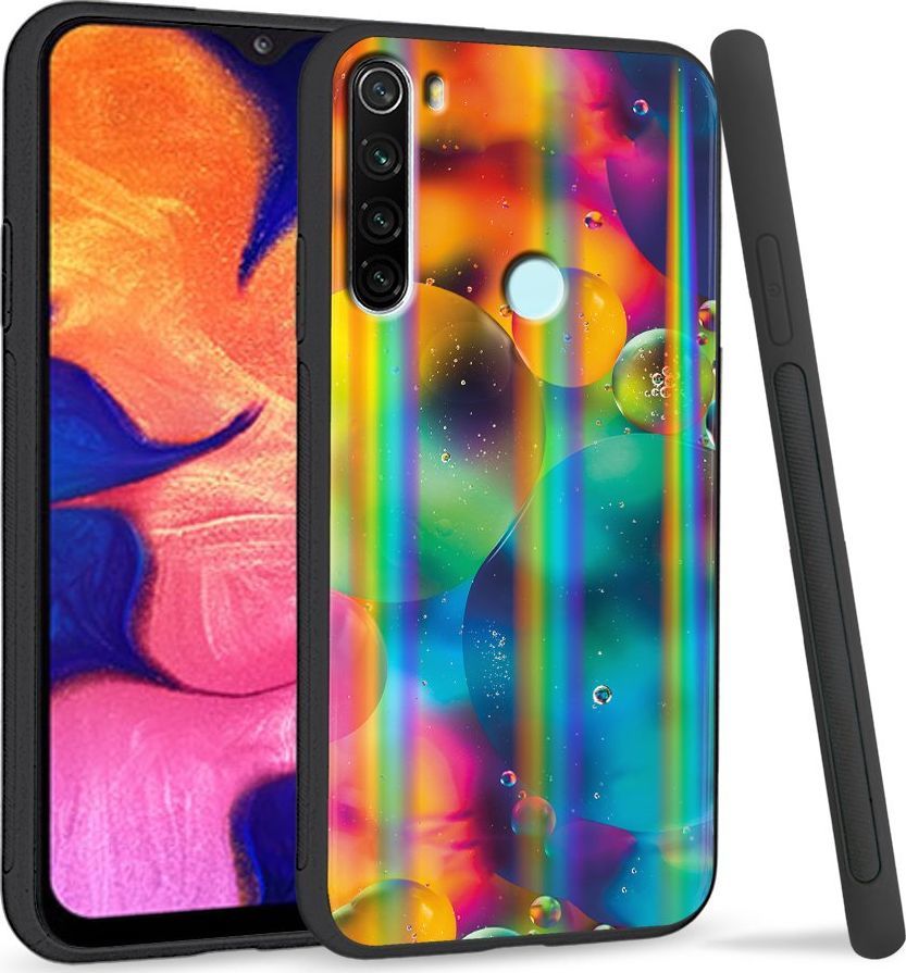 Super Fashion Etui Rainbow Series na Xiaomi Redmi Note 8 Kolorowe bańki 1
