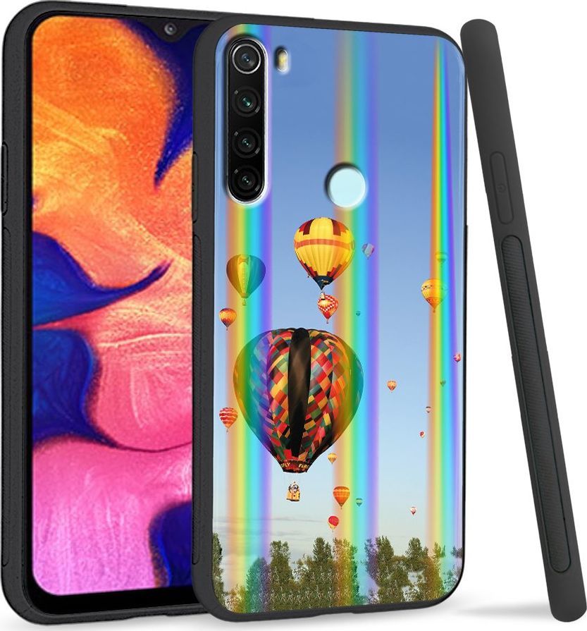 Super Fashion Etui Rainbow Series na Xiaomi Redmi Note 8 Balony na niebie 1