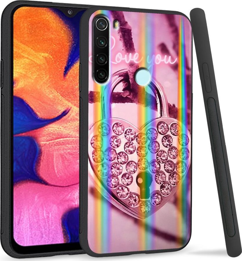 Super Fashion Etui Rainbow Series na Xiaomi Redmi Note 8 Kłódka 1