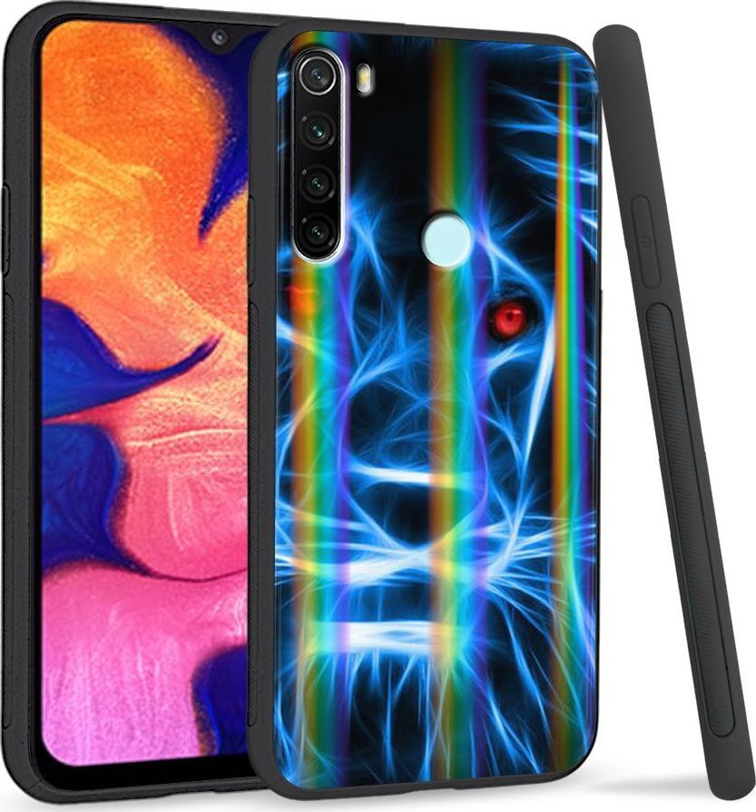 Super Fashion Etui Rainbow Series na Xiaomi Redmi Note 8 Niebieski Lew 1