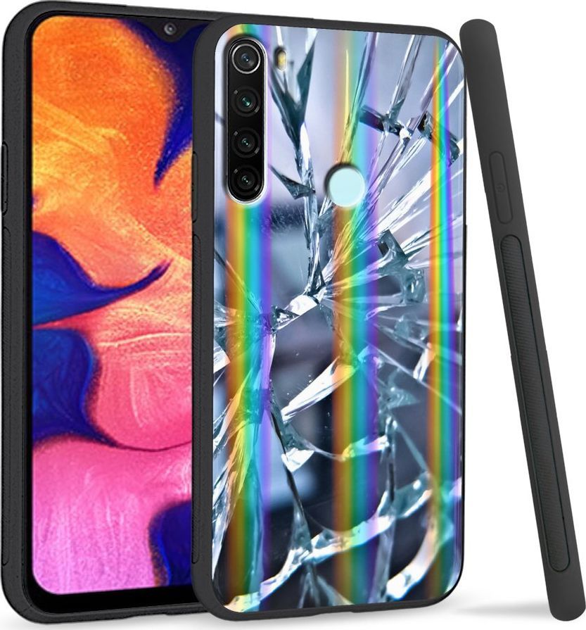 Super Fashion Etui Rainbow Series na Xiaomi Redmi Note 8 Pęknięte szkło 1