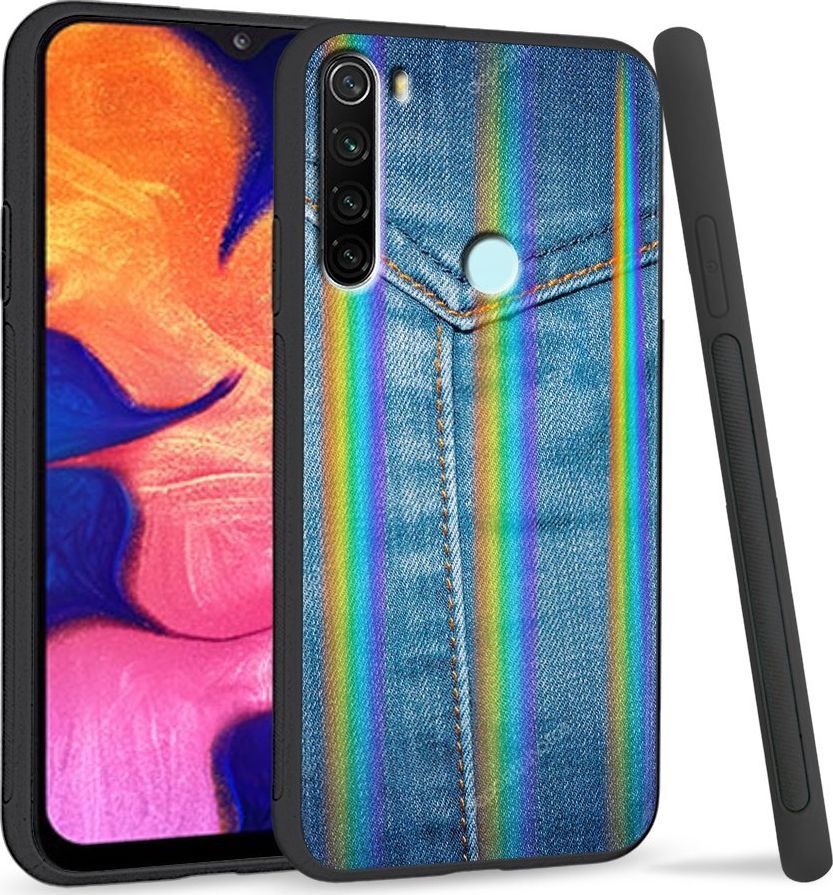 Super Fashion Etui Rainbow Series na Xiaomi Redmi Note 8 Jeans Pocket 1