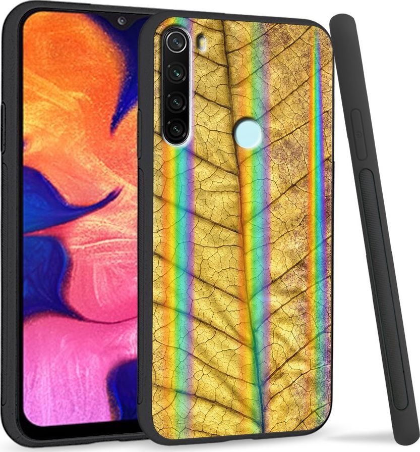Super Fashion Etui Rainbow Series na Xiaomi Redmi Note 8 Żółty liść 1