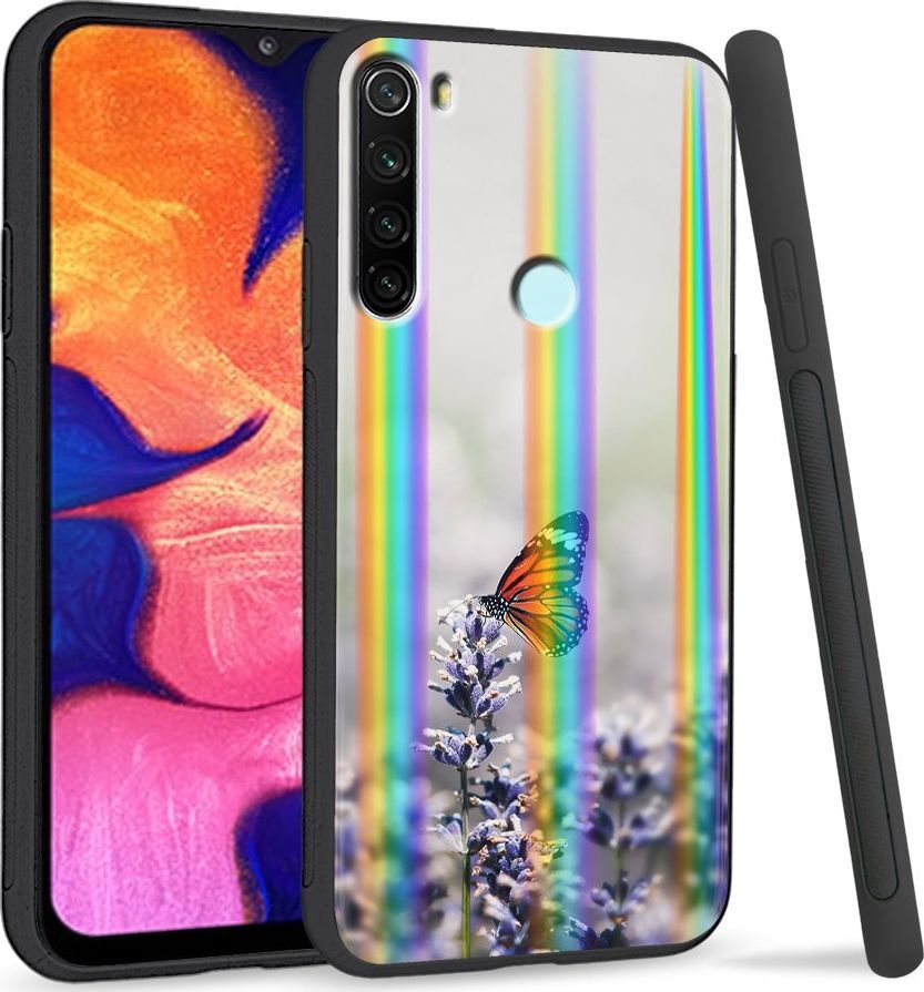 Super Fashion Etui Rainbow Series na Xiaomi Redmi Note 8 Motyl 1