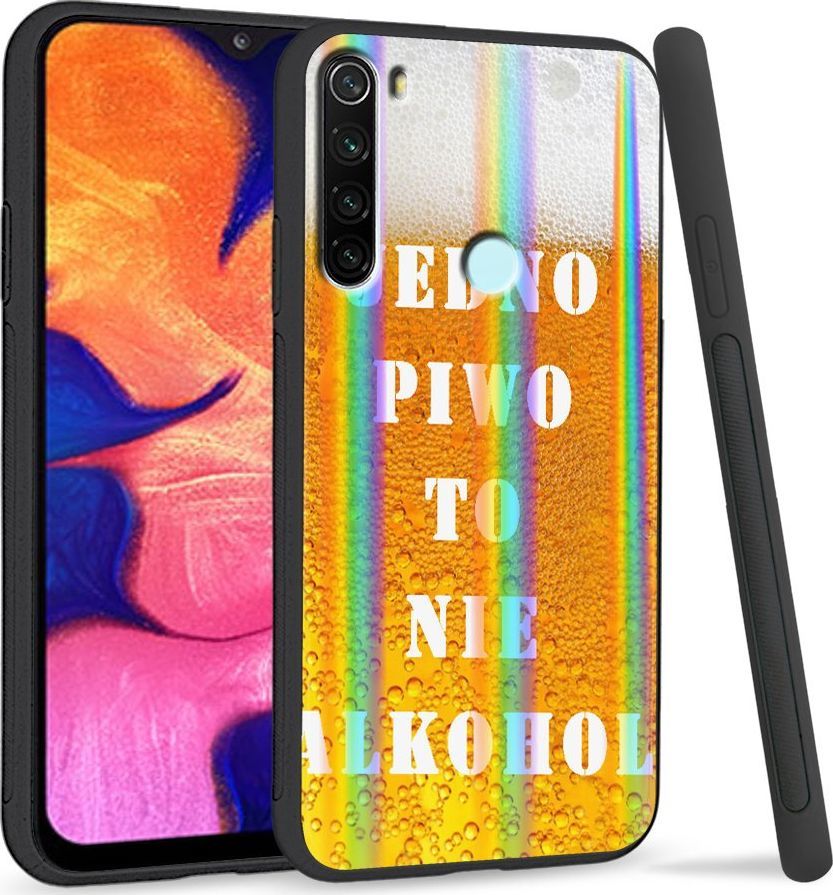 Super Fashion Etui Rainbow Series na Xiaomi Redmi Note 8 Jedno piwo to nie alkohol 1
