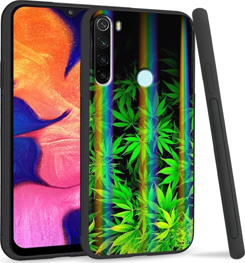 Super Fashion Etui Rainbow Series na Xiaomi Redmi Note 8 Czarne Zioło 1