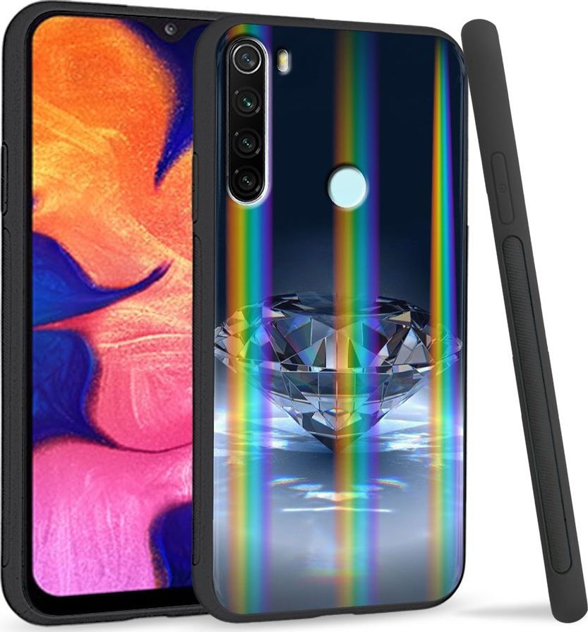 Super Fashion Etui Rainbow Series na Xiaomi Redmi Note 8 Kryształowy Diament 1
