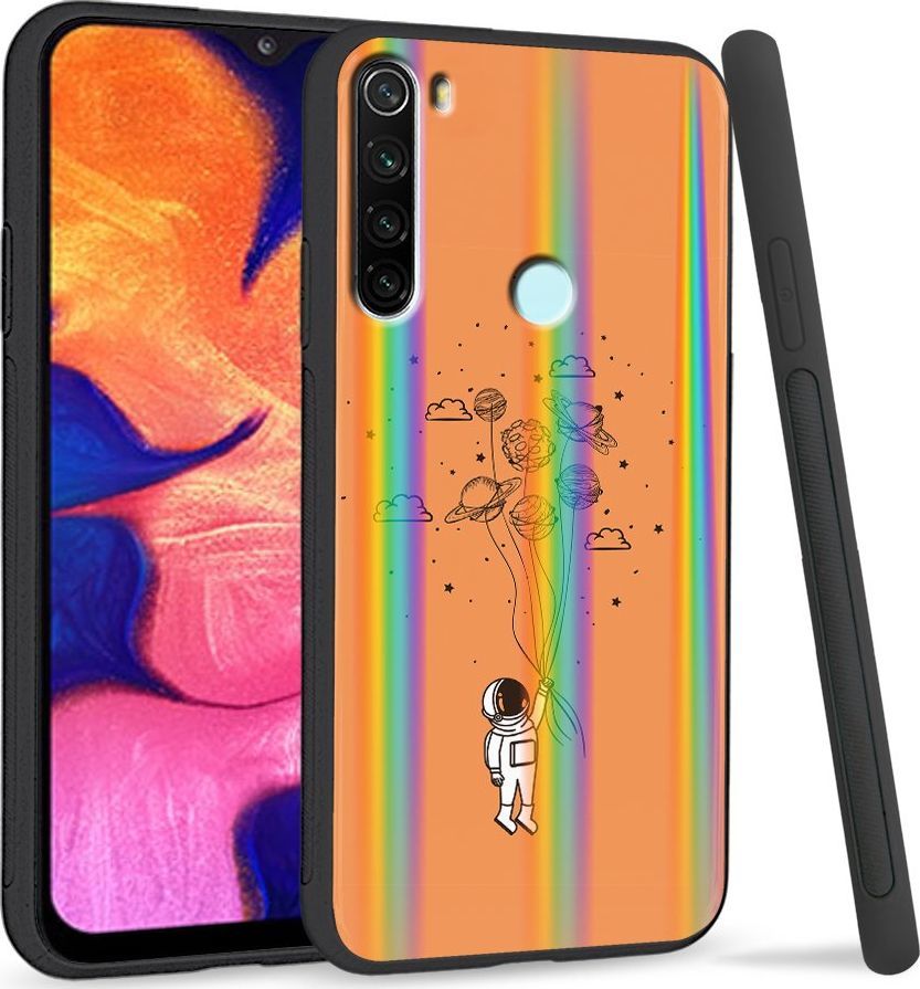 Super Fashion Etui Rainbow Series na Xiaomi Redmi Note 8 Kosmiczne balony 1