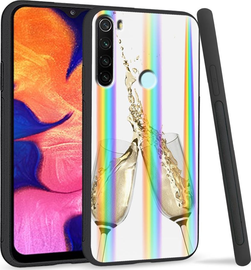 Super Fashion Etui Rainbow Series na Xiaomi Redmi Note 8 Szampan 1
