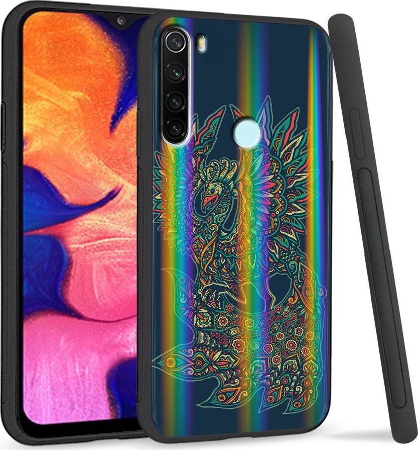 Super Fashion Etui Rainbow Series na Xiaomi Redmi Note 8 Kolporowe ptaki 1