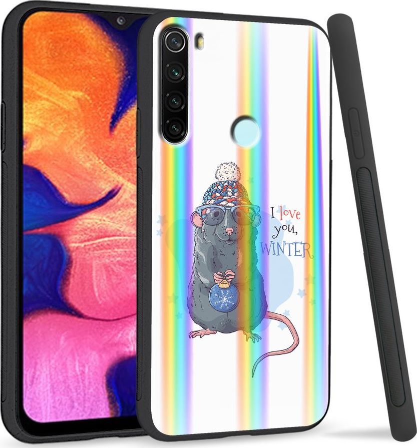 Super Fashion Etui Rainbow Series na Xiaomi Redmi Note 8 Myszka 1