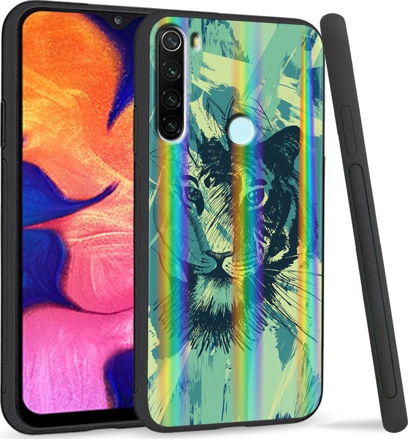 Super Fashion Etui Rainbow Series na Xiaomi Redmi Note 8 Płutno tygrysa 1