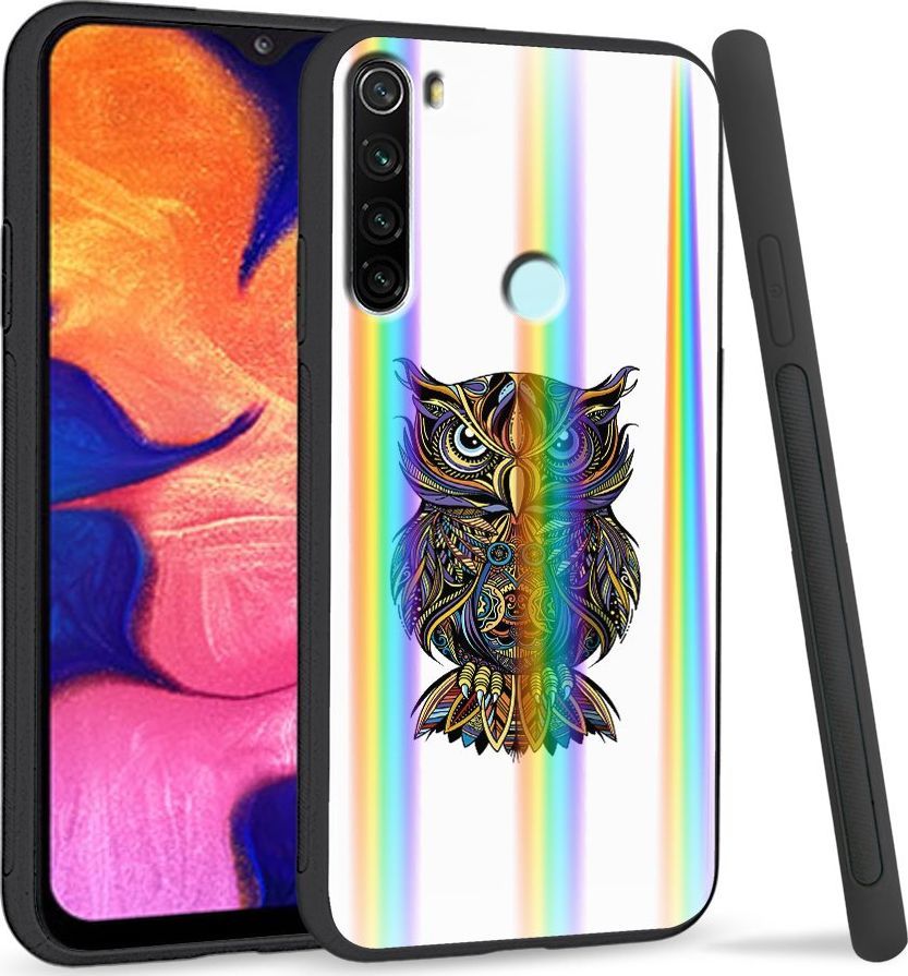 Super Fashion Etui Rainbow Series na Xiaomi Redmi Note 8 Sowa 1