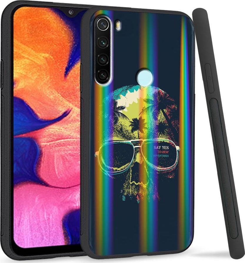 Super Fashion Etui Rainbow Series na Xiaomi Redmi Note 8 Hawajska czaszka 1