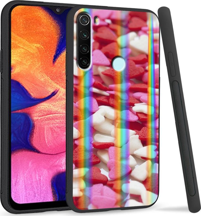 Super Fashion Etui Rainbow Series na Xiaomi Redmi Note 8 Small Hearts 1