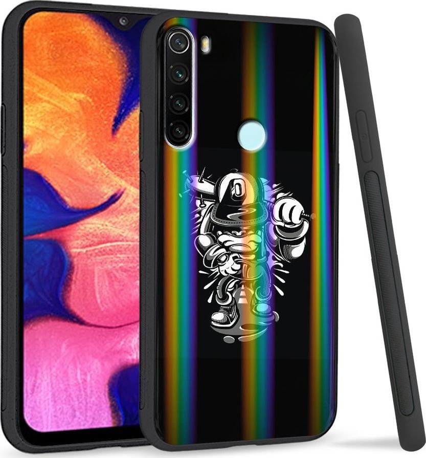 Super Fashion Etui Rainbow Series na Xiaomi Redmi Note 8 Małpa gangster 1