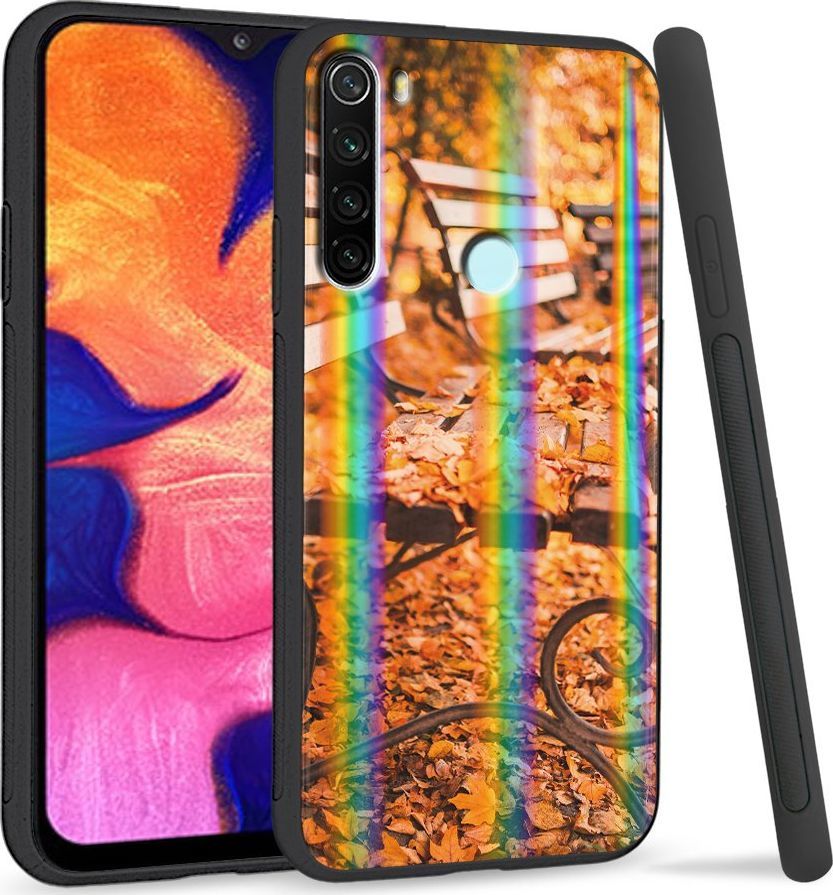 Super Fashion Etui Rainbow Series na Xiaomi Redmi Note 8 Ławka w parku 1