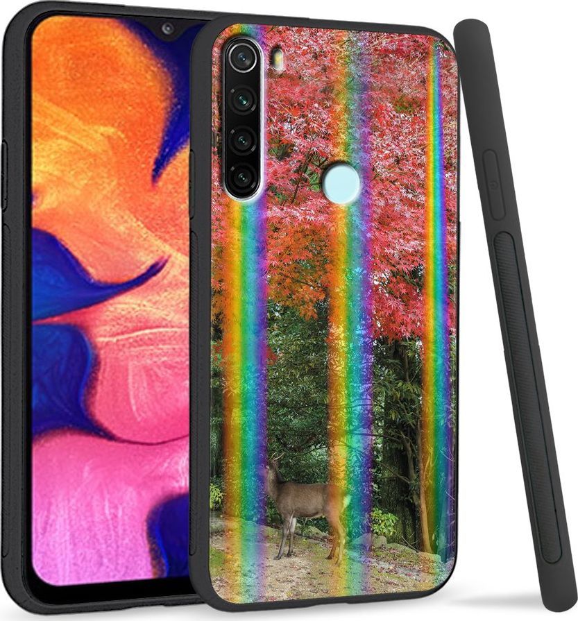 Super Fashion Etui Rainbow Series na Xiaomi Redmi Note 8 Jeleń 1