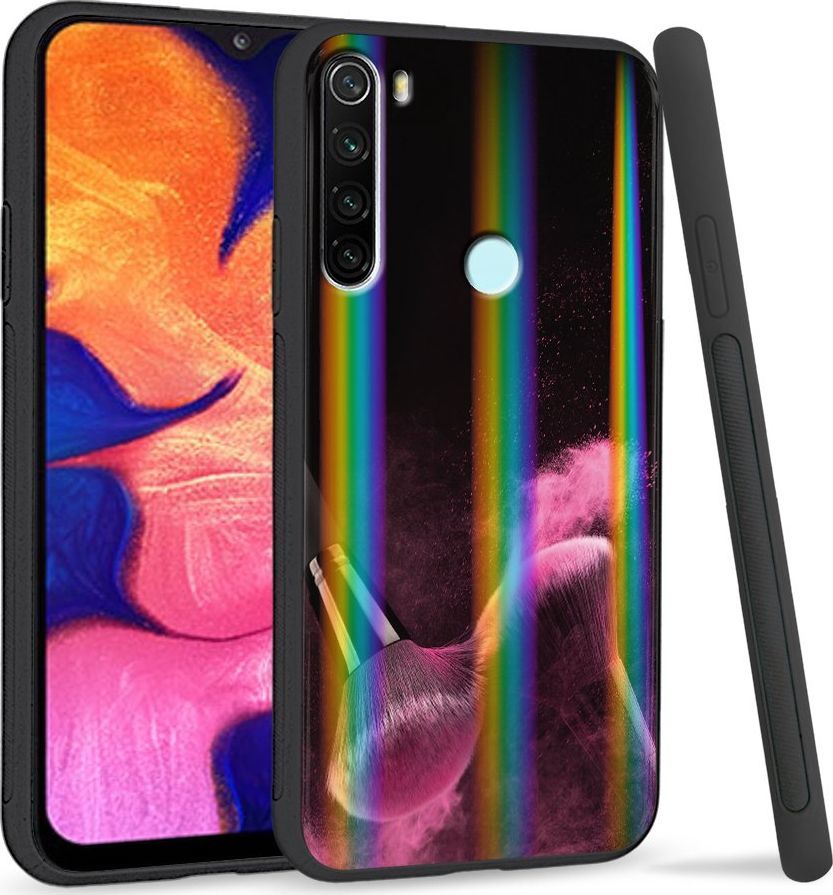 Super Fashion Etui Rainbow Series na Xiaomi Redmi Note 8 Pink powder brush 1