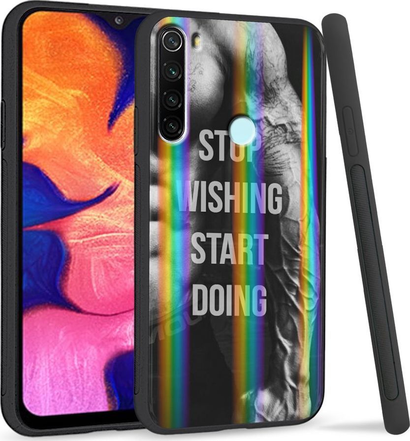 Super Fashion Etui Rainbow Series na Xiaomi Redmi Note 8 Start doing|Stop wishing 1