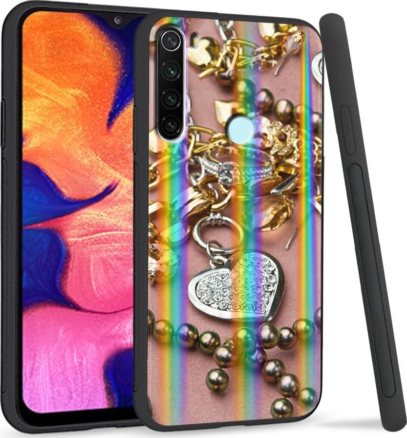 Super Fashion Etui Rainbow Series na Xiaomi Redmi Note 8 Złoto i srebro 1