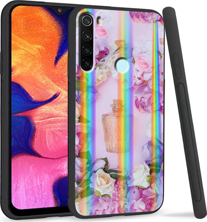 Super Fashion Etui Rainbow Series na Xiaomi Redmi Note 8 Kwiatowe perfumy 1