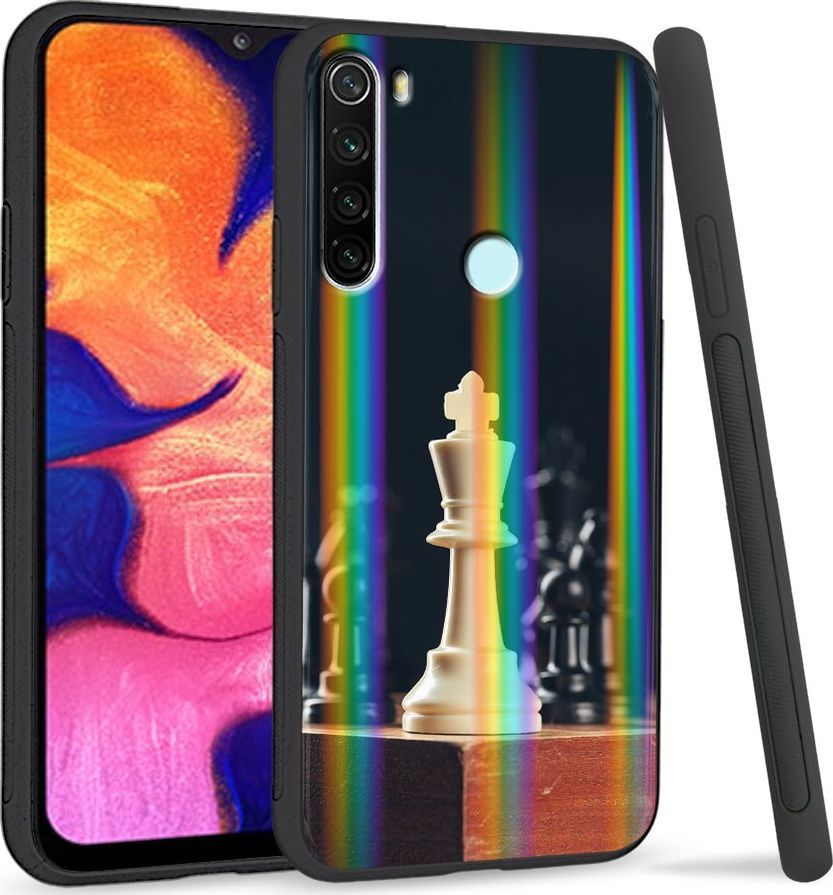 Super Fashion Etui Rainbow Series na Xiaomi Redmi Note 8 Szachy 1