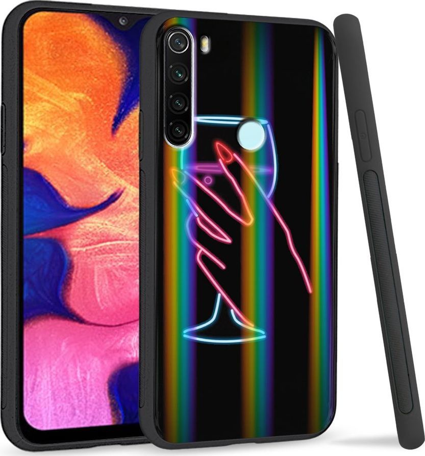 Super Fashion Etui Rainbow Series na Xiaomi Redmi Note 8 Glass of Wine 1