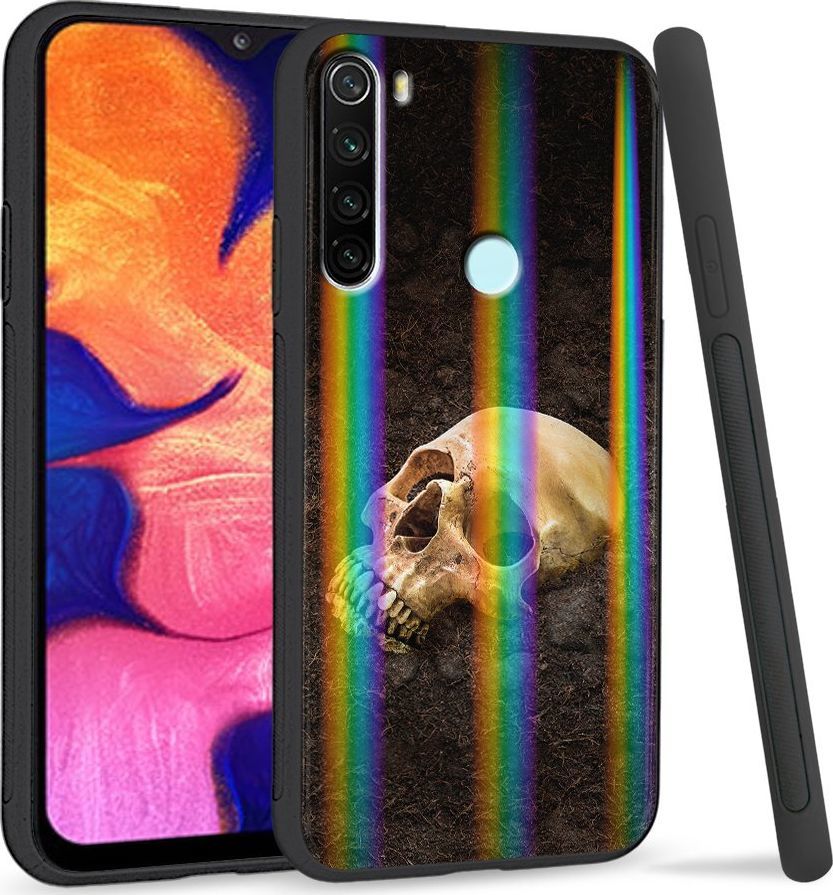 Super Fashion Etui Rainbow Series na Xiaomi Redmi Note 8 Czaszka w ziemi 1
