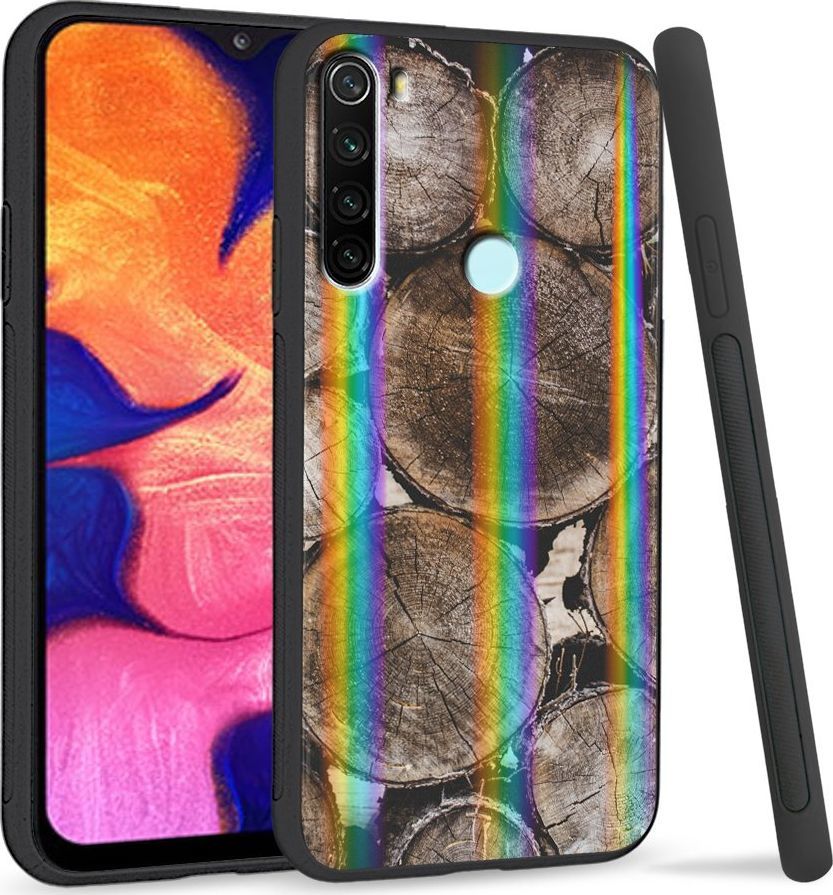 Super Fashion Etui Rainbow Series na Xiaomi Redmi Note 8 Drewno 1