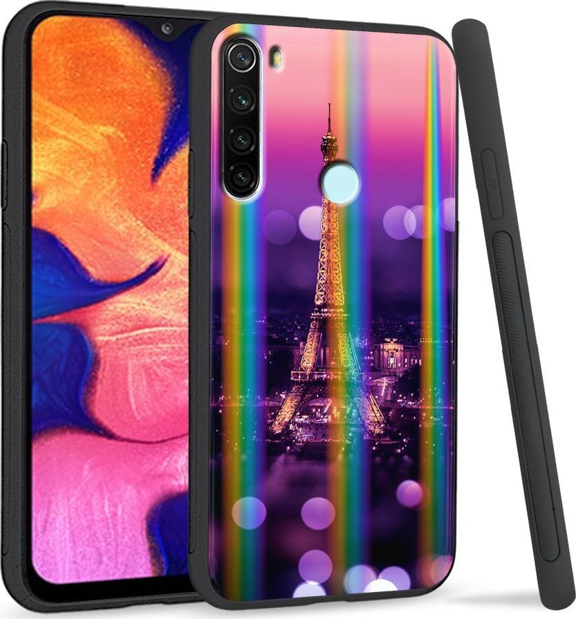 Super Fashion Etui Rainbow Series na Xiaomi Redmi Note 8 Kocham Paryż 1