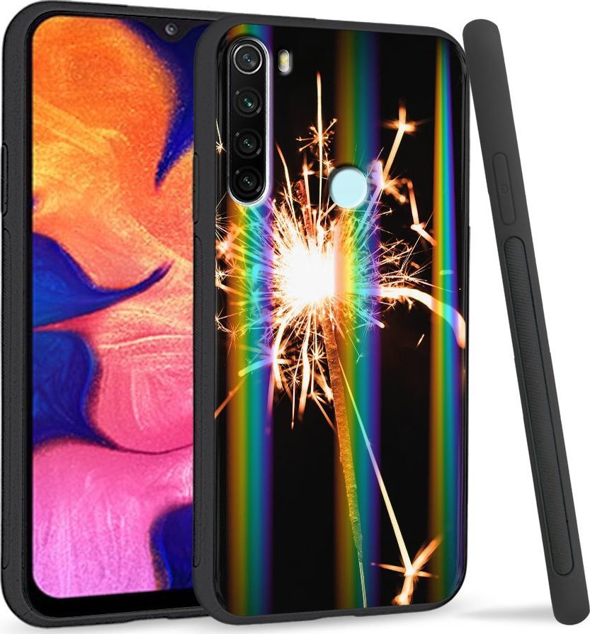 Super Fashion Etui Rainbow Series na Xiaomi Redmi Note 8 Zimne ognie 1