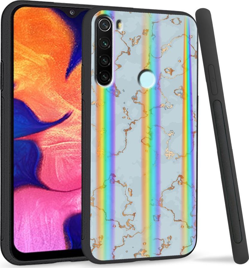 Super Fashion Etui Rainbow Series na Xiaomi Redmi Note 8 Golden blue granite 1