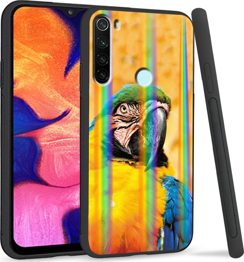 Super Fashion Etui Rainbow Series na Xiaomi Redmi Note 8 Papuga 1