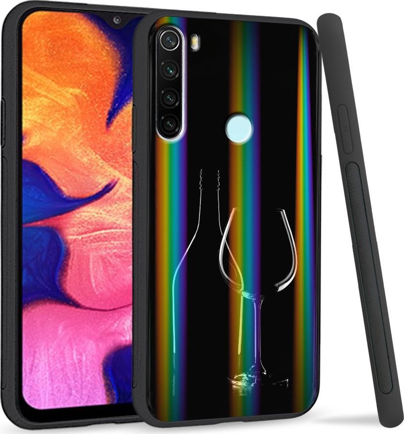 Super Fashion Etui Rainbow Series na Xiaomi Redmi Note 8 Wino 1