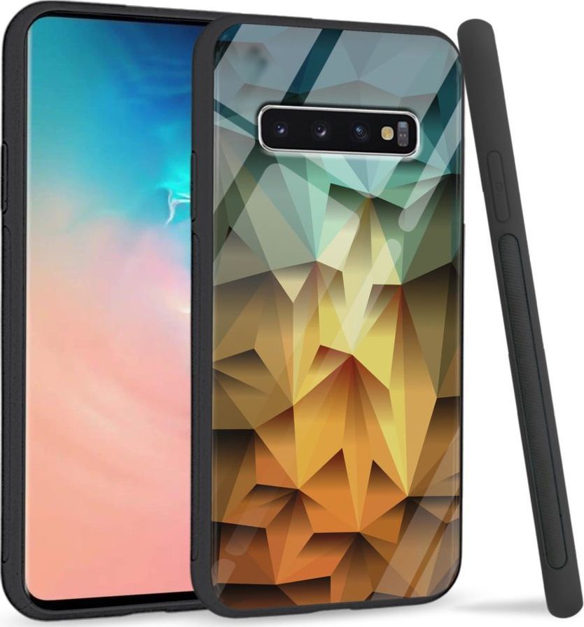 Super Fashion Etui na telefon Samsung Galaxy S10 Plus Premium Case Polygonal 1