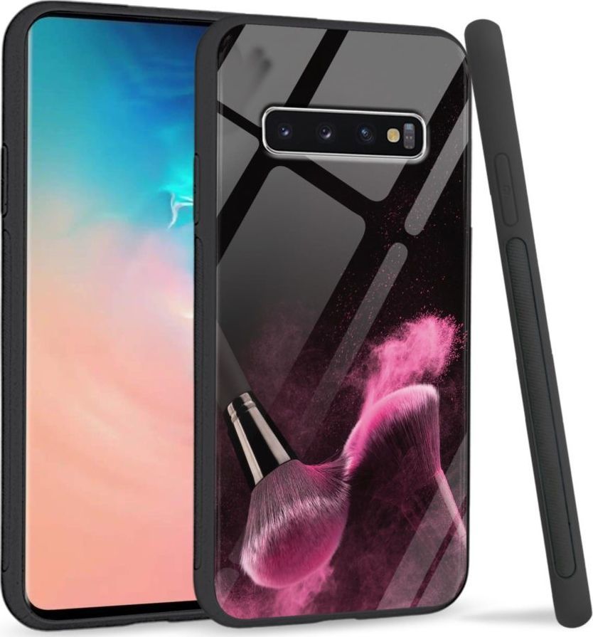 Super Fashion Etui na telefon Samsung Galaxy S10 Plus Premium Case Pink powder brush 1