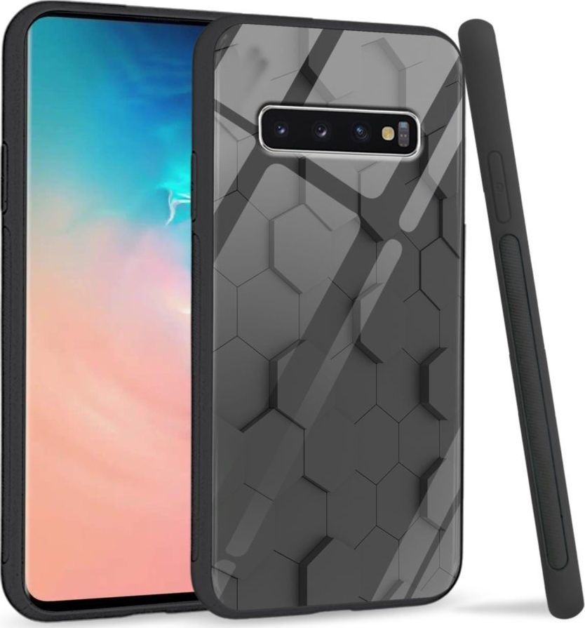 Super Fashion Etui na telefon Samsung Galaxy S10 Plus Premium Case Honeycomb Pattern 1