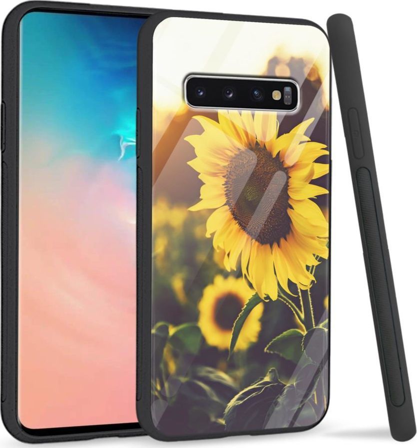 Super Fashion Etui na telefon Samsung Galaxy S10 Plus Premium Case Sunflower field 1