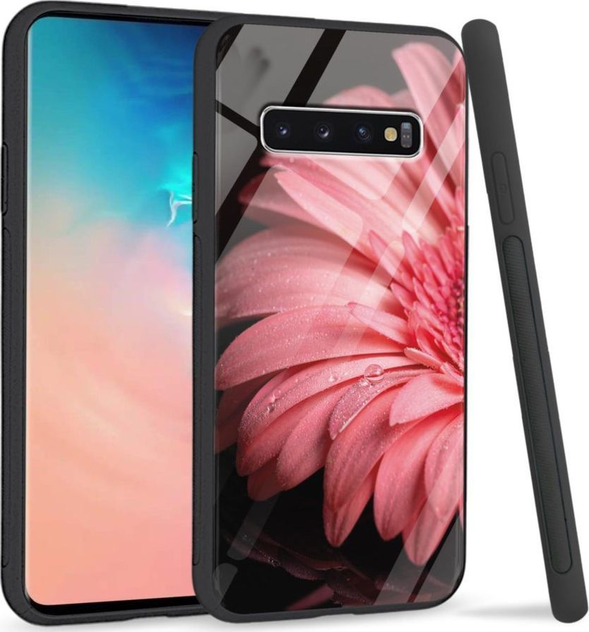 Super Fashion Etui na telefon Samsung Galaxy S10 Plus Premium Case Pink flower 1