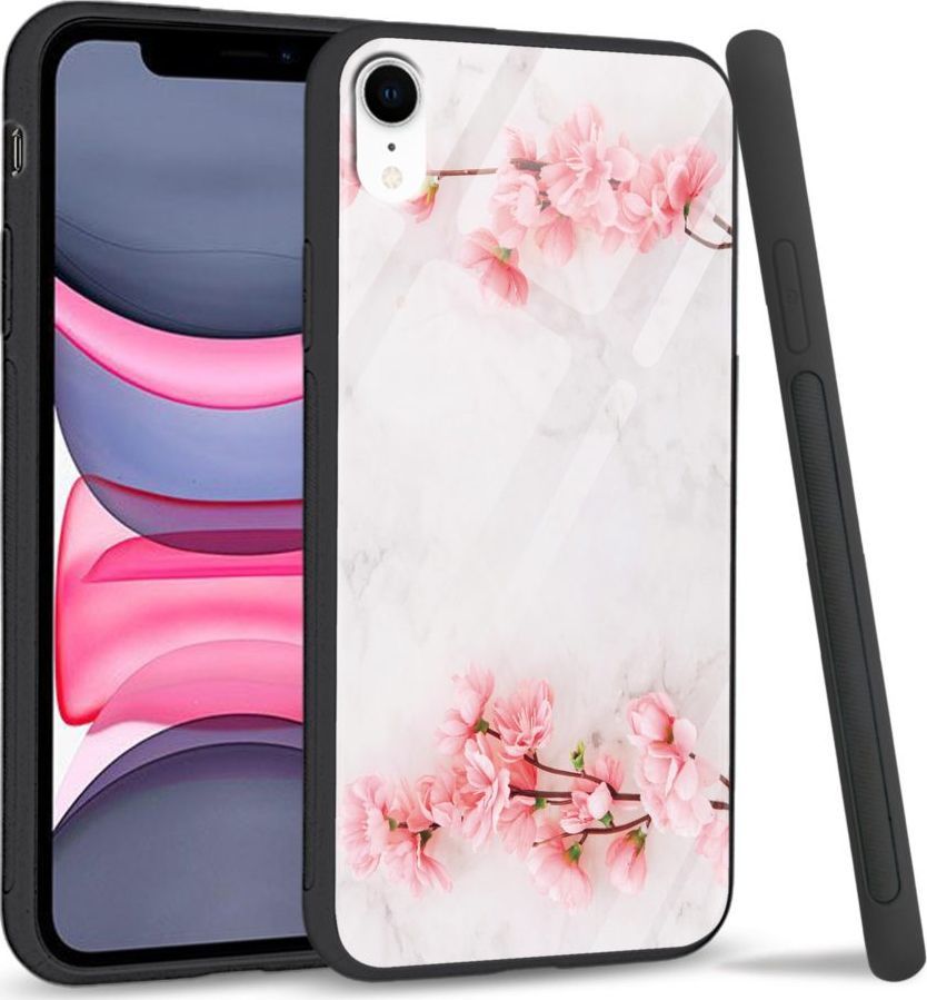Super Fashion Etui na telefon Apple Iphone XR Premium Case Due flowers 1