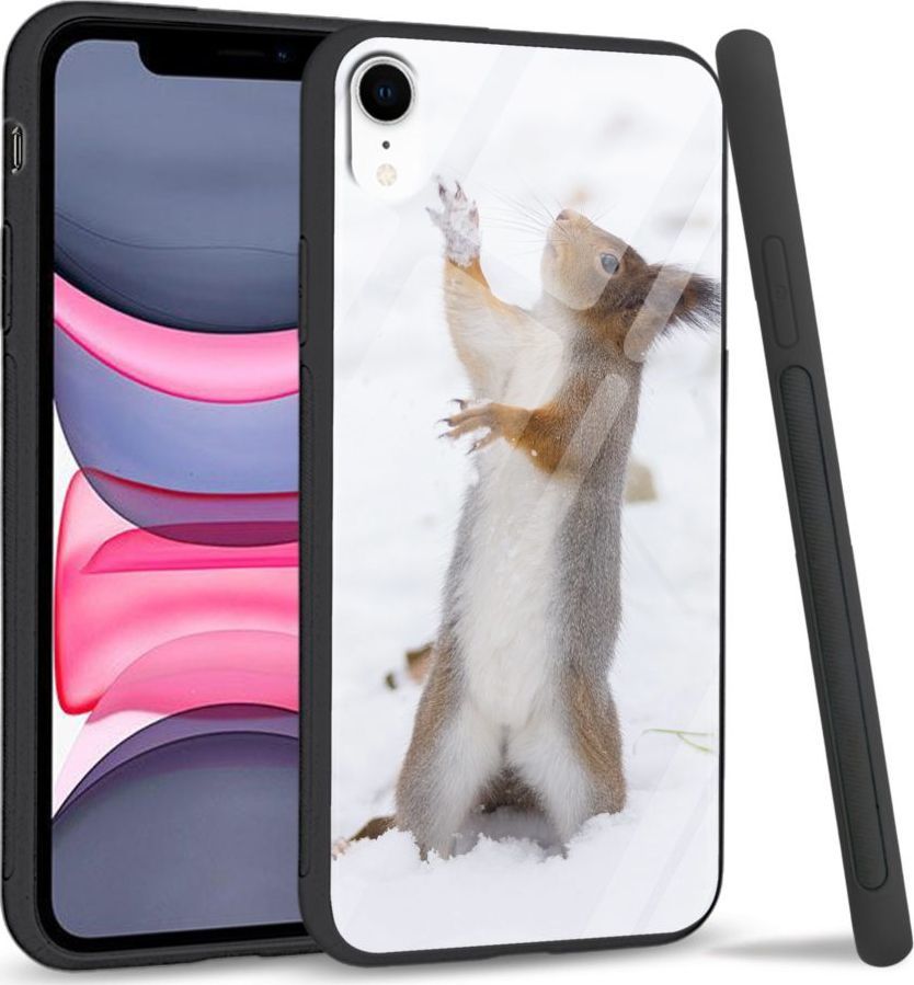 Super Fashion Etui na telefon Apple Iphone XR Premium Case Snow squirrel 1