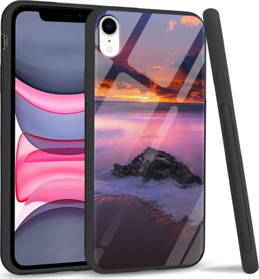 Super Fashion Etui na telefon Apple Iphone XR Premium Case Sunset beach 1