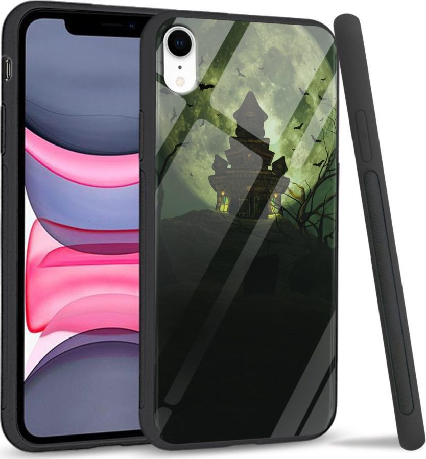Super Fashion Etui na telefon Apple Iphone XR Premium Case Spooky castle 1