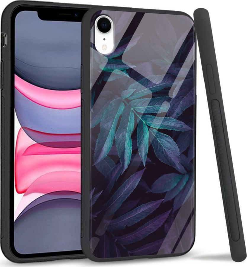 Super Fashion Etui na telefon Apple Iphone XR Premium Case Night leaves 1