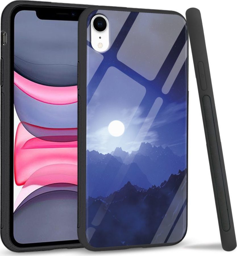 Super Fashion Etui na telefon Apple Iphone XR Premium Case Blue night 1