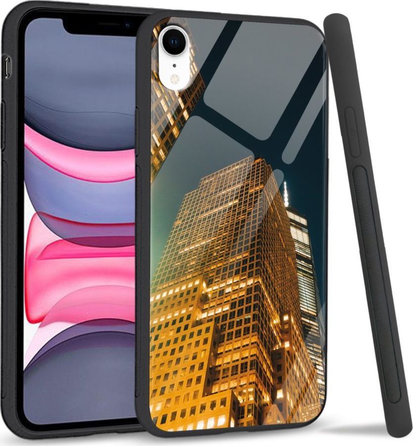 Super Fashion Etui na telefon Apple Iphone XR Premium Case Night building 1