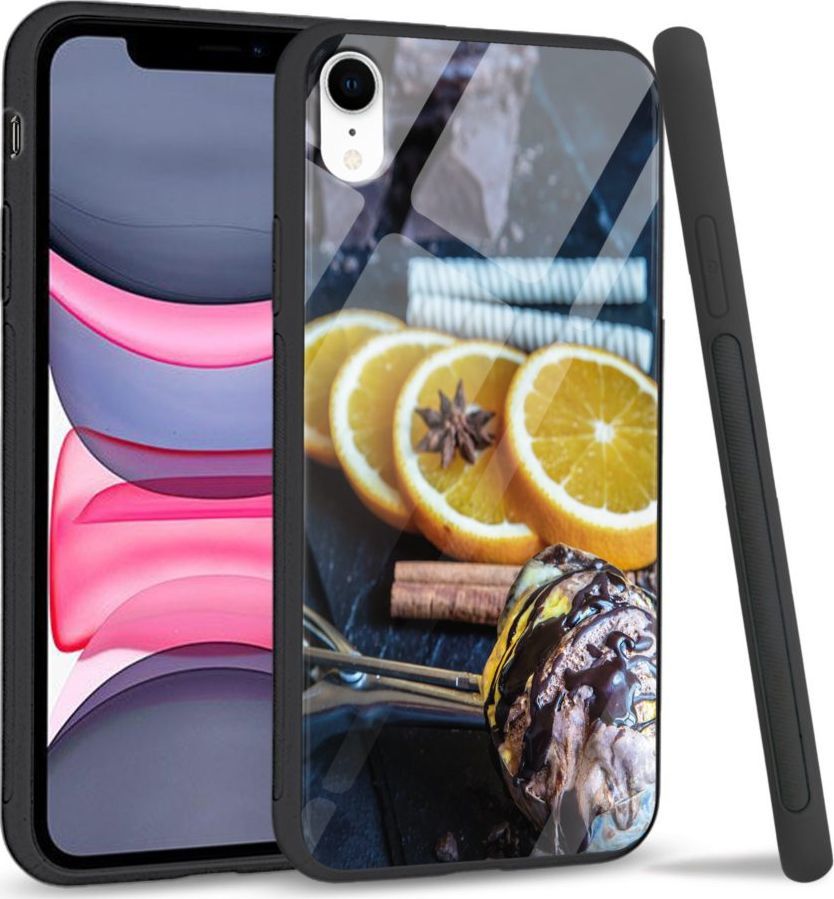 Super Fashion Etui na telefon Apple Iphone XR Premium Case Choco lemon 1